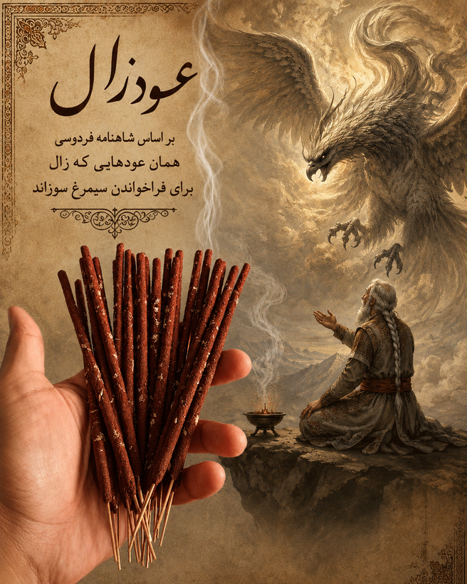 عود دستساز زال بر اساس بخورات شاهنامه فردوسی